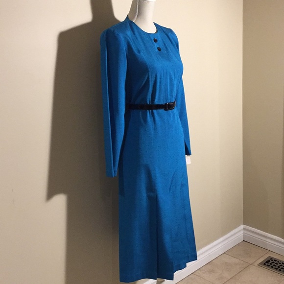 Vintage 1970’s Women's Charles Carroll Dress with Belt Size 12 - Picture 5 of 12